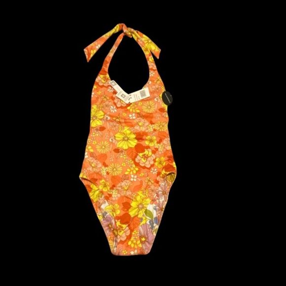Sanctuary swimwear Reversible floral print One Piece Halter Swimsuit NWT size XS - Picture 12 of 16